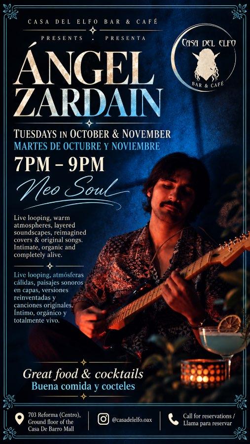 Flyer del evento: ÁNGEL ZARDAIN Neo Soul