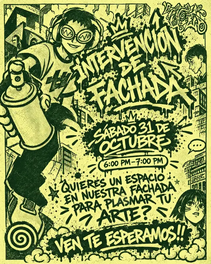 Flyer del evento: 1ra Intervención de Fachada