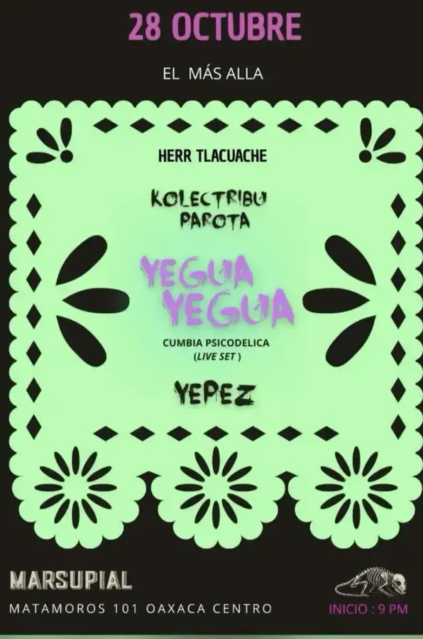 Flyer del evento: Yegua Yegua