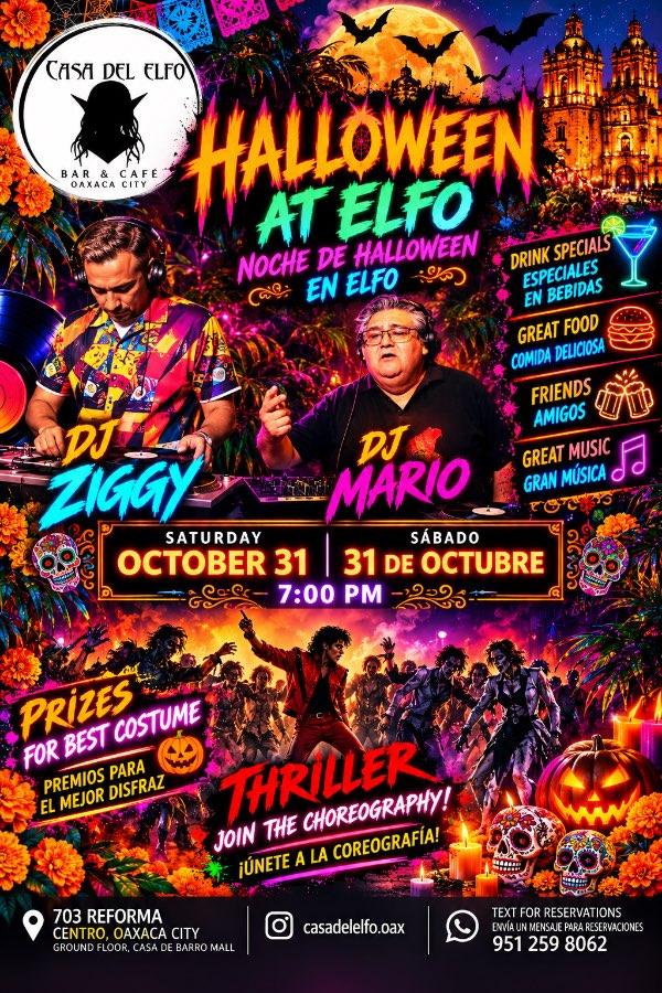 Flyer del evento: Noche de Halloween en Elfo