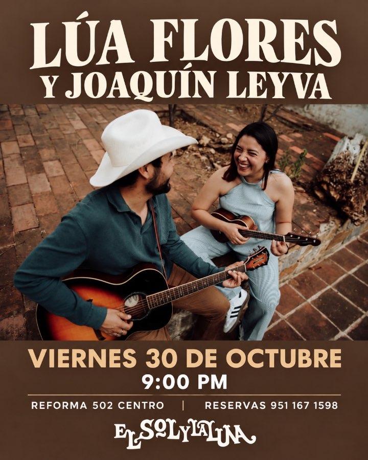 Flyer del evento: Lúa Flores y Joaquín Leyva