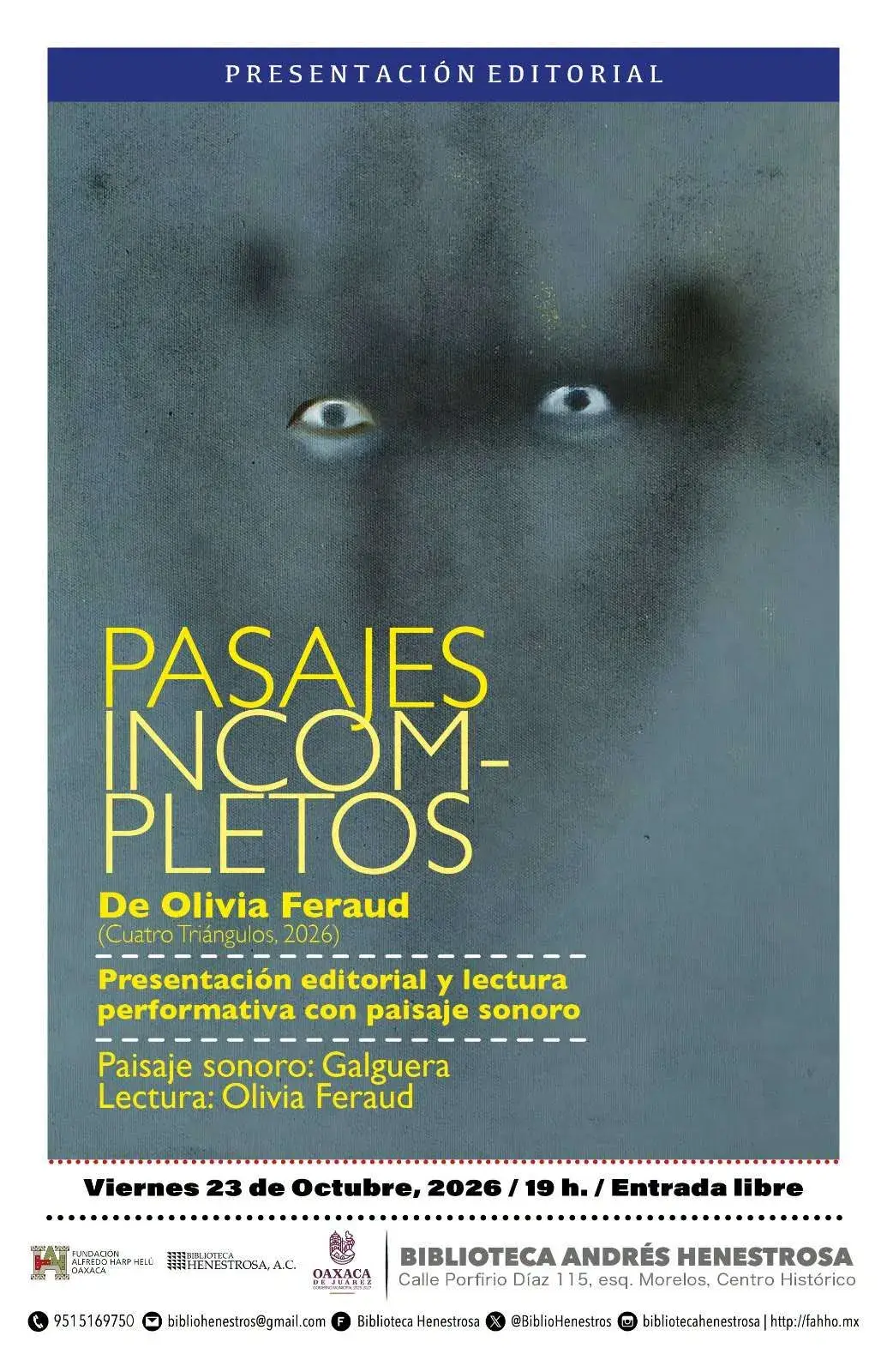 “Pasajes Incompletos” by Olivia Feraud