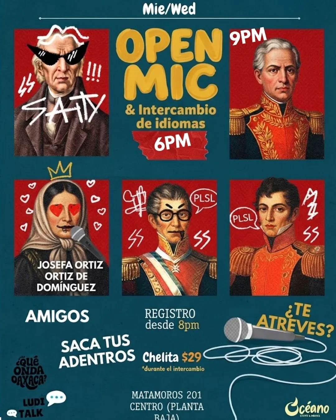 Open Mic & Intercambio de idiomas