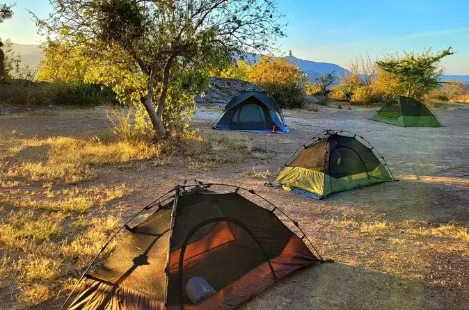 Casa de campaña en Hierve el Agua. Foto: Viator Casa de campaña en Hierve el Agua. Foto: Viator