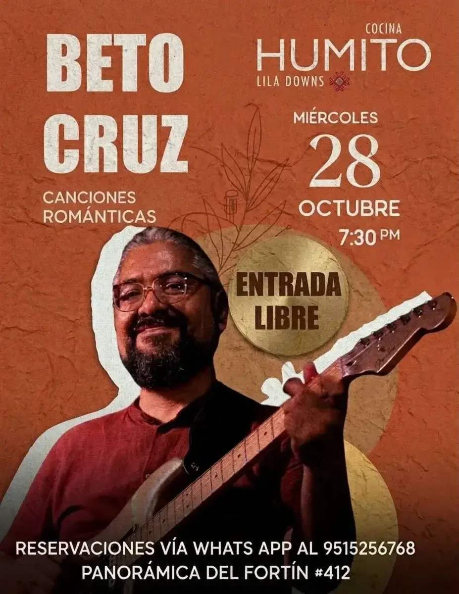 Flyer del evento: Beto Cruz
