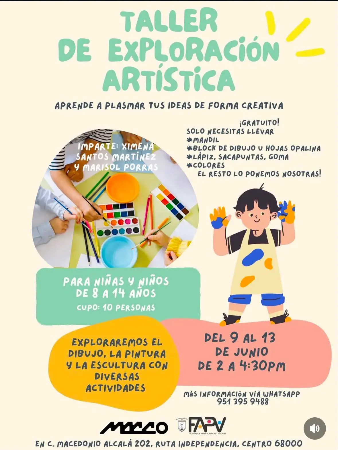Flyer del evento: Artistic Exploration Workshop