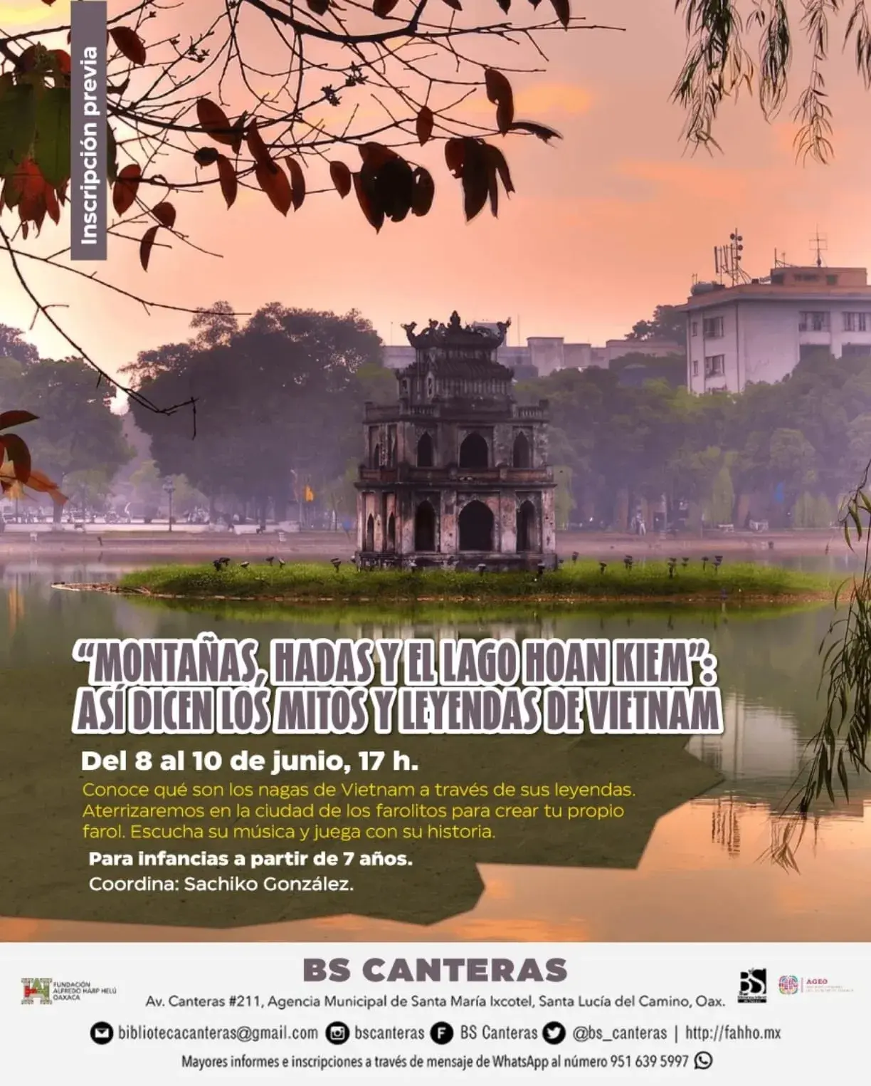 Flyer del evento: "MOUNTAINS, FAIRIES AND HOAN KIEM LAKE": SO SAY THE MYTHS AND LEGENDS OF VIETNAM