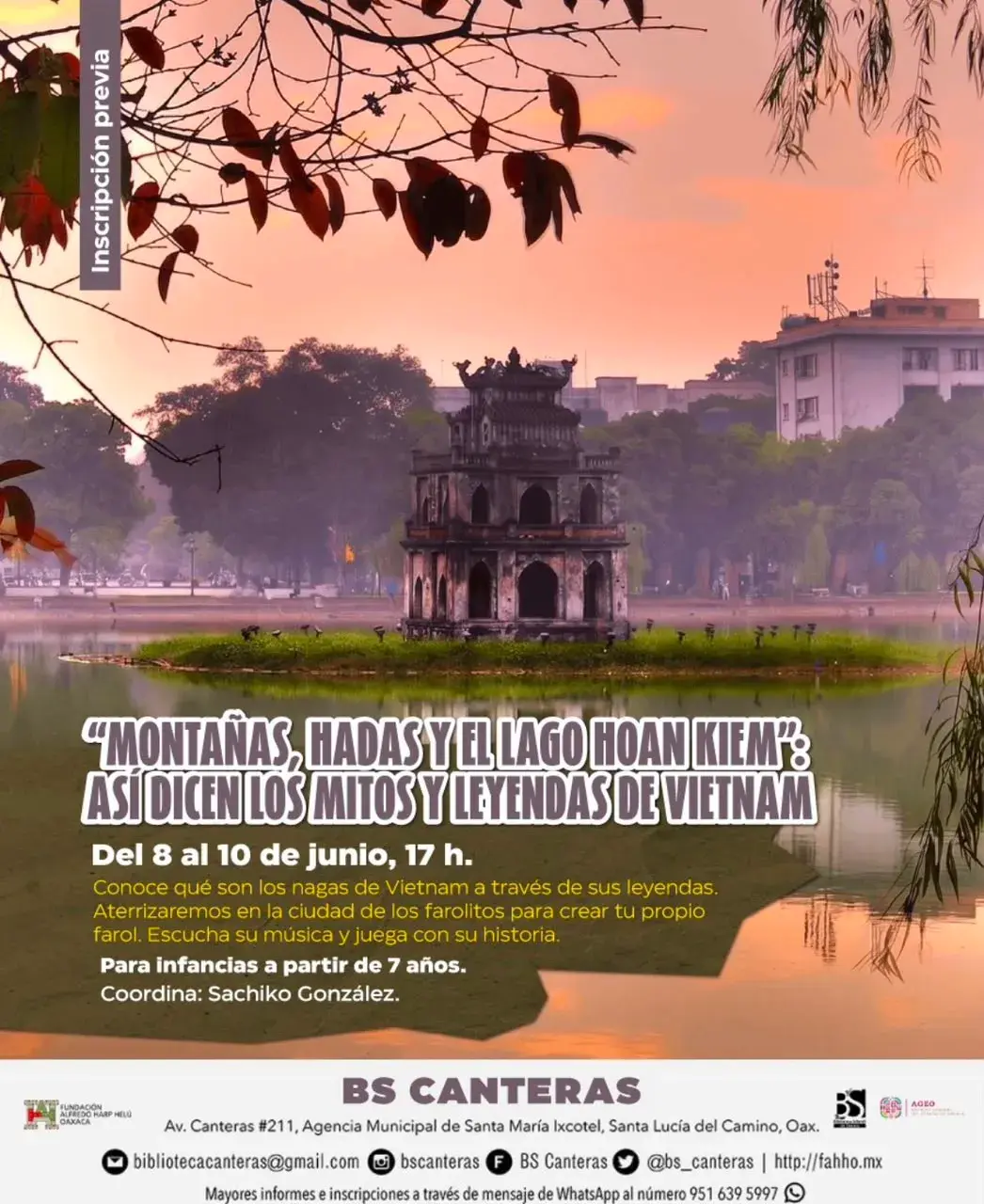 Flyer del evento: "MOUNTAINS, FAIRIES AND HOAN KIEM LAKE": SO SAY THE MYTHS AND LEGENDS OF VIETNAM