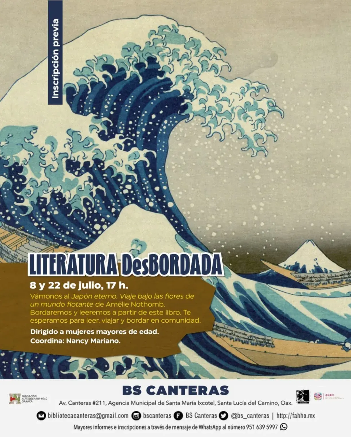Flyer del evento: Literatura DesBordada
