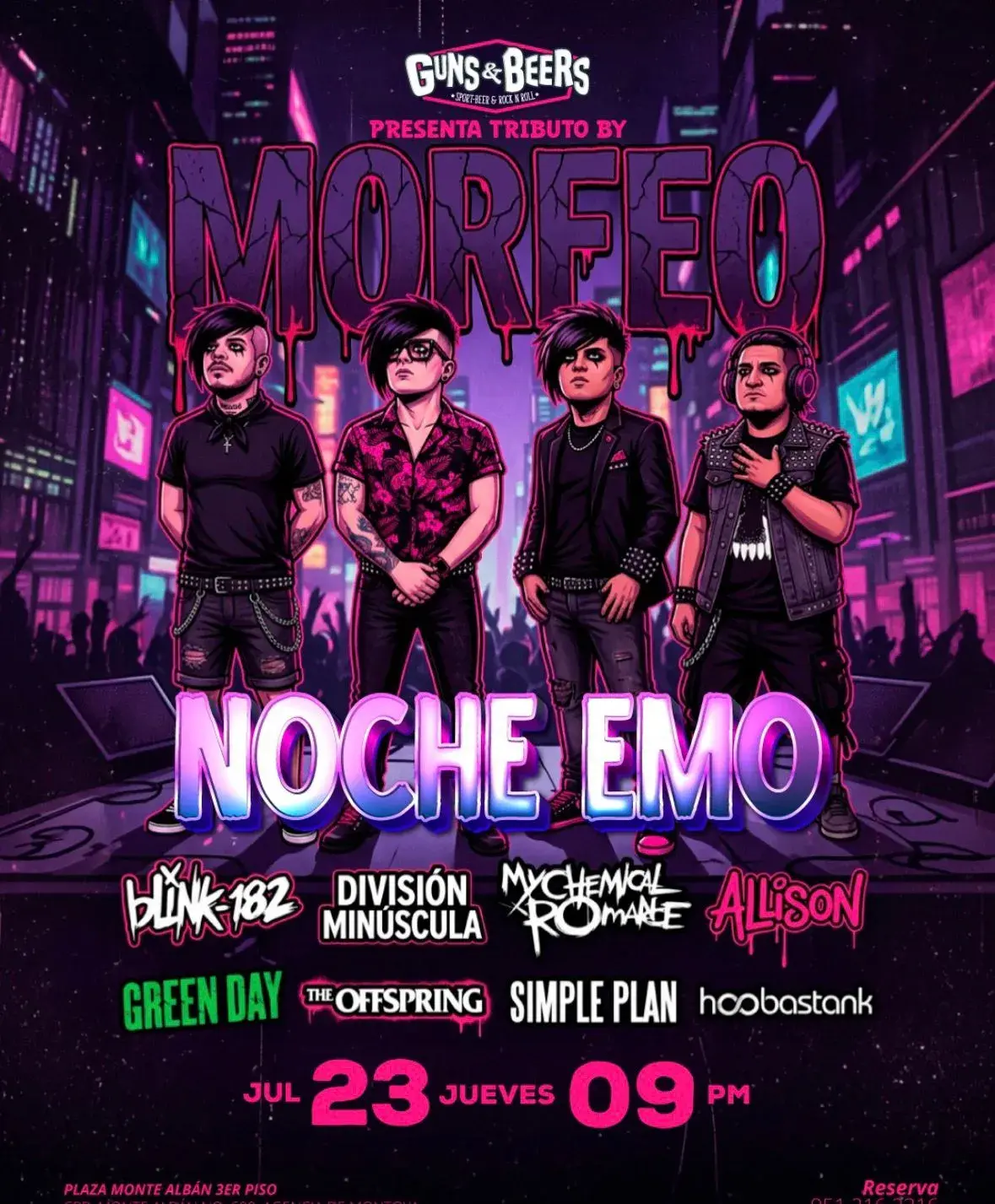 Flyer del evento: Noche Emo