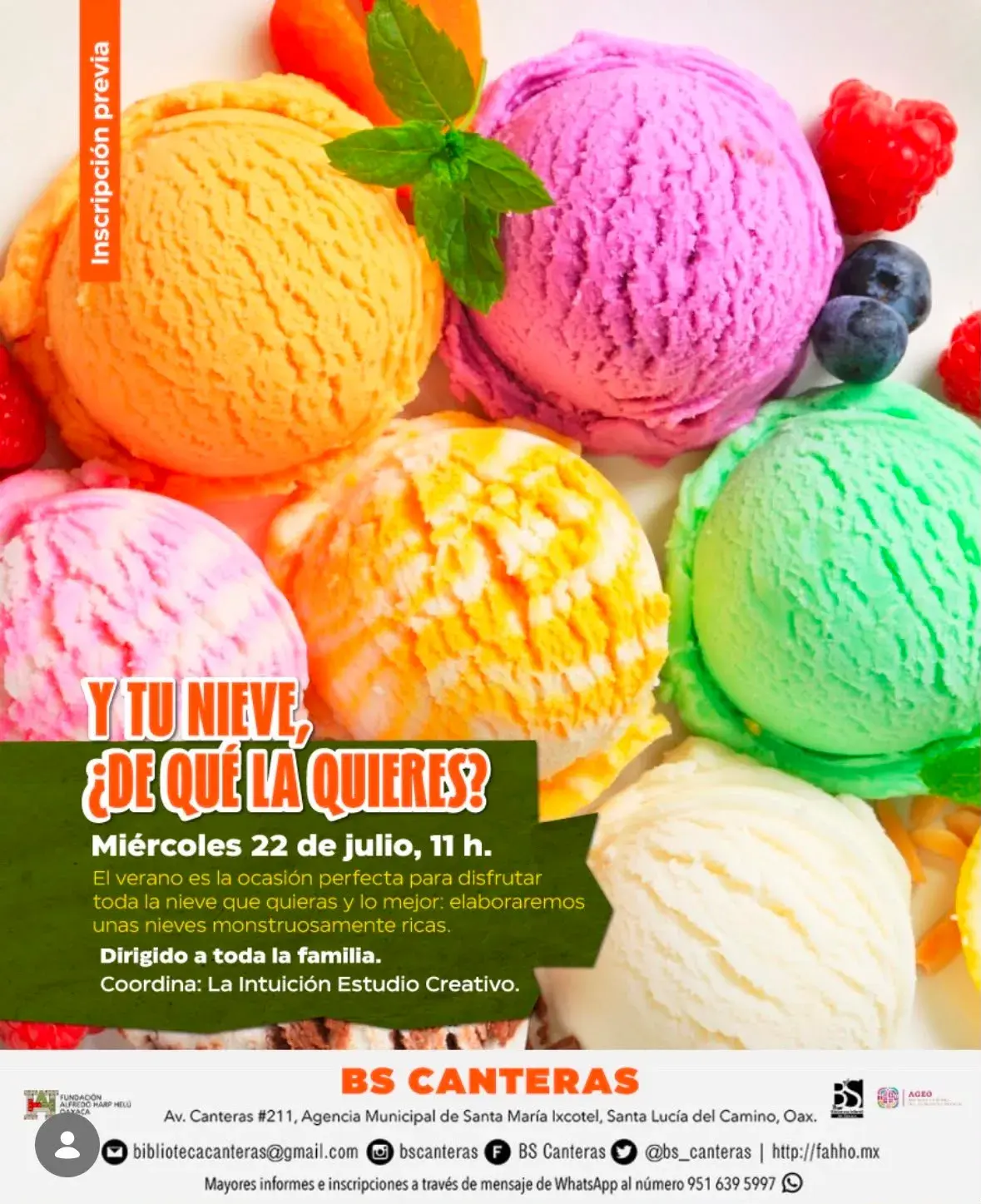 Flyer del evento: Y Tu Nieve ¿De Qué La Quieres?