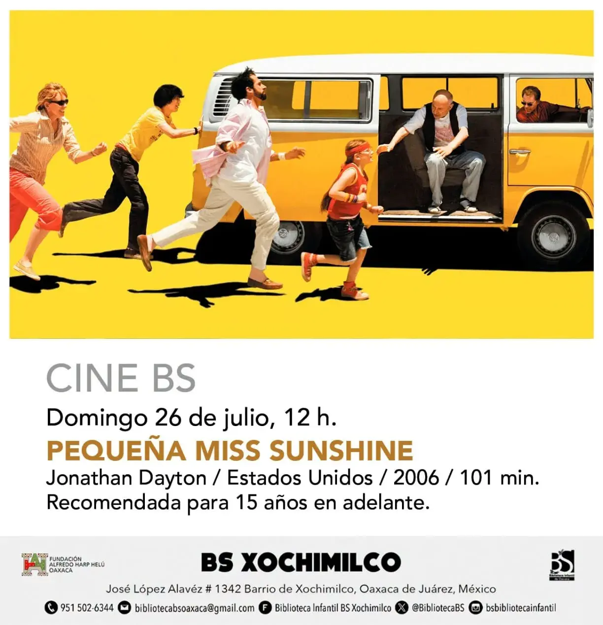 Flyer del evento: PEQUEÑA MISS SUNSHINE