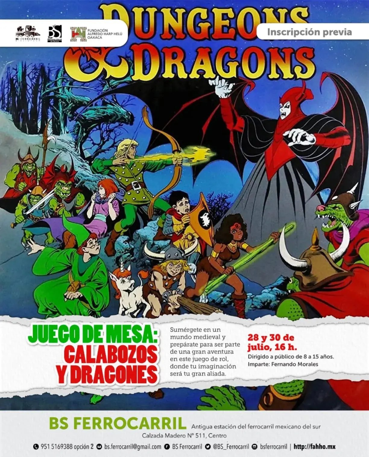 Flyer del evento: Juego de Mesa: Calabozos y Dragones