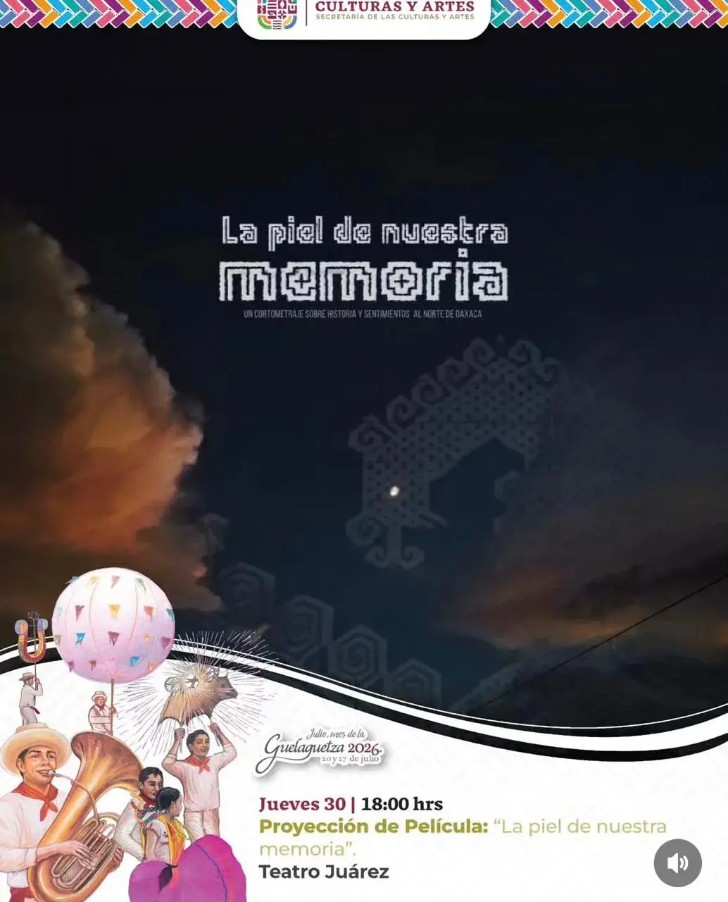 Flyer del evento: La piel de nuestra memoria