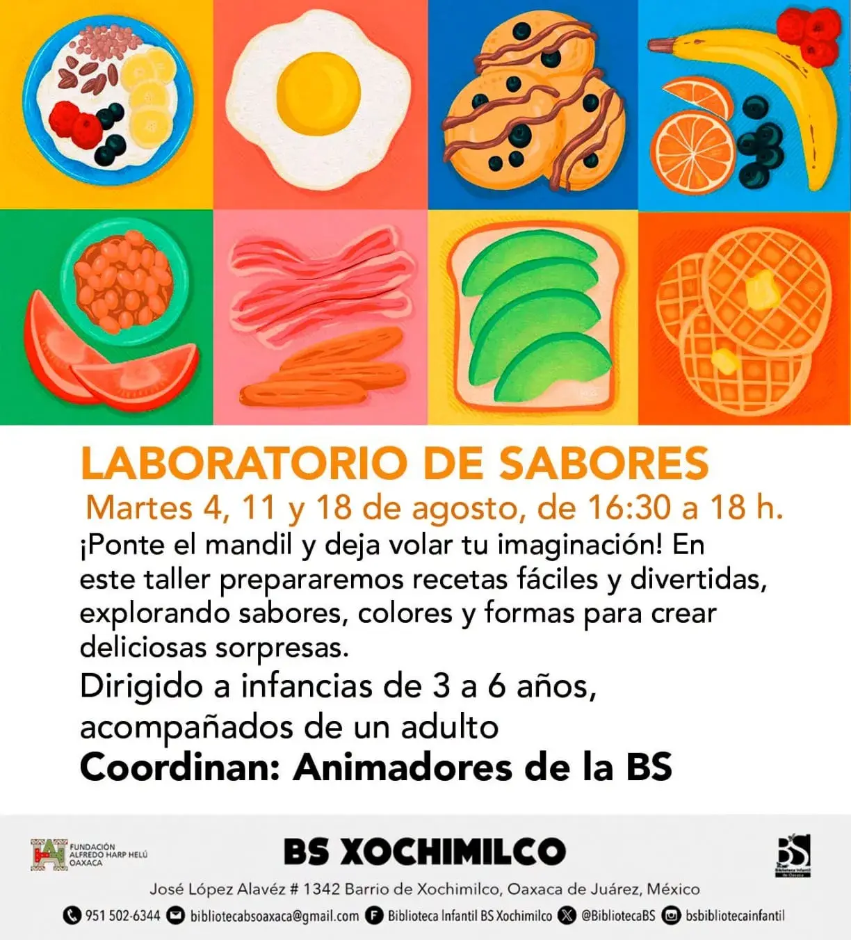 Flyer del evento: Laboratorio de Sabores