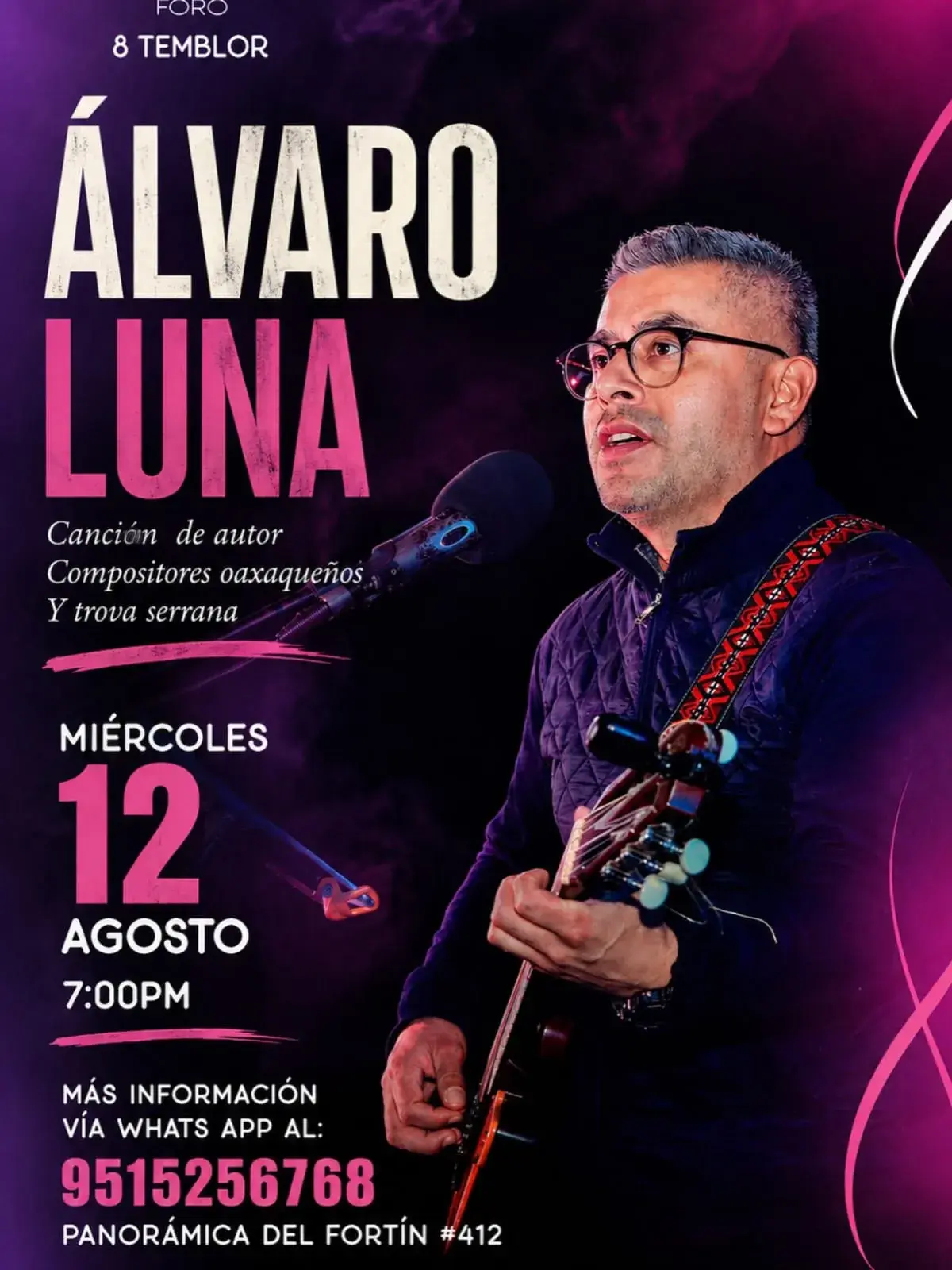 Flyer del evento: Álvaro Luna