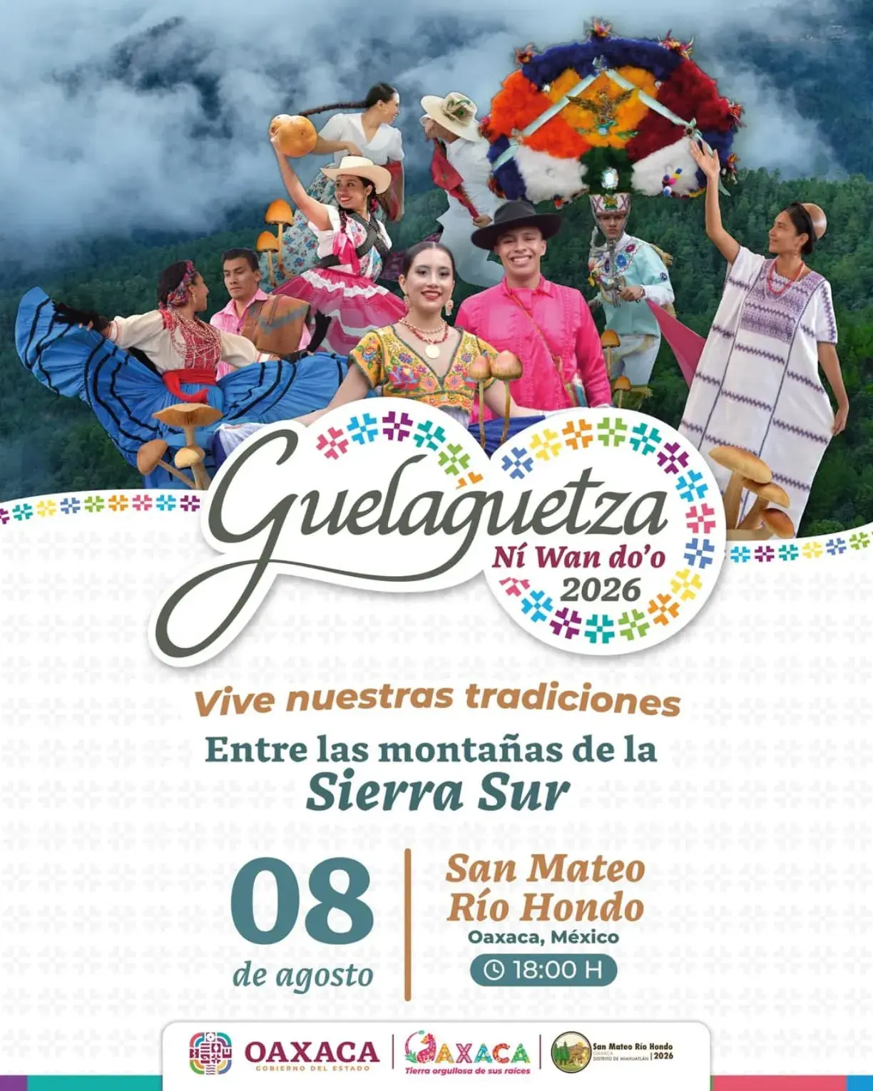 Flyer del evento: Guelaguetza Ní Wan do'o 2026