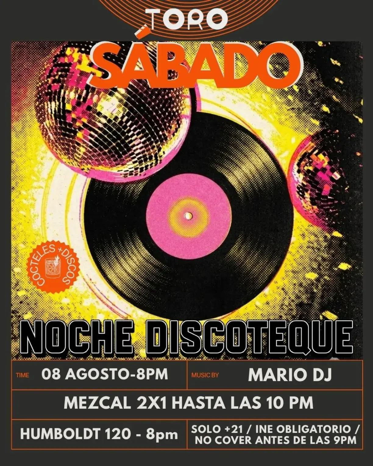 Flyer del evento: Sábado Noche Discotque