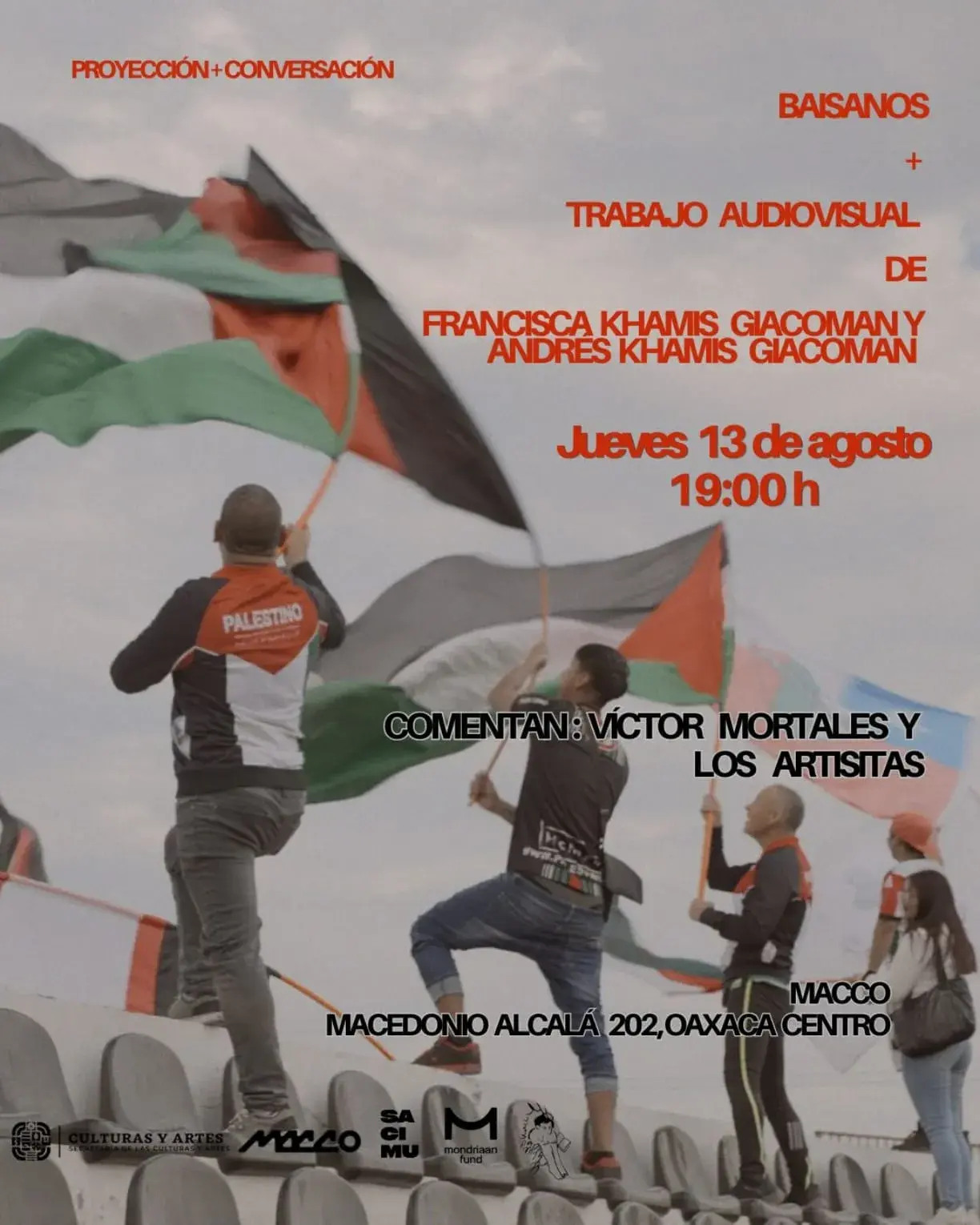 Flyer del evento: Baisanos + Trabajo Audiovisual