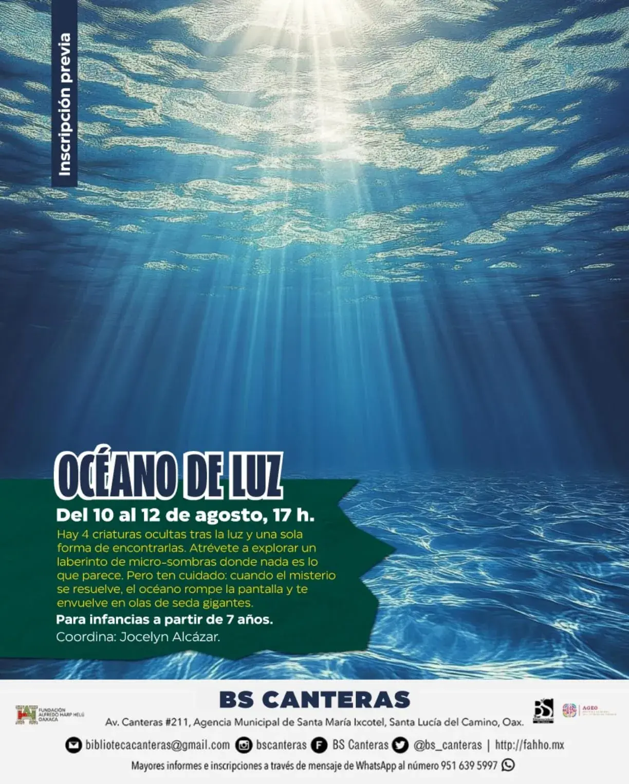 Flyer del evento: OCÉANO DE LUZ