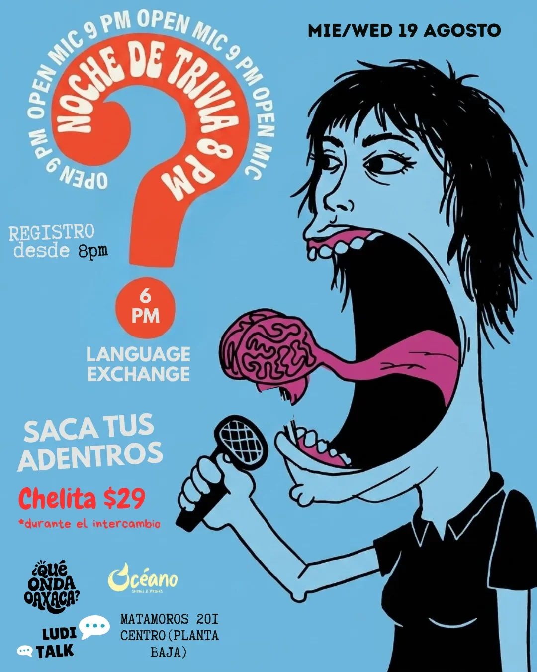 Noche de Trivia & Open Mic