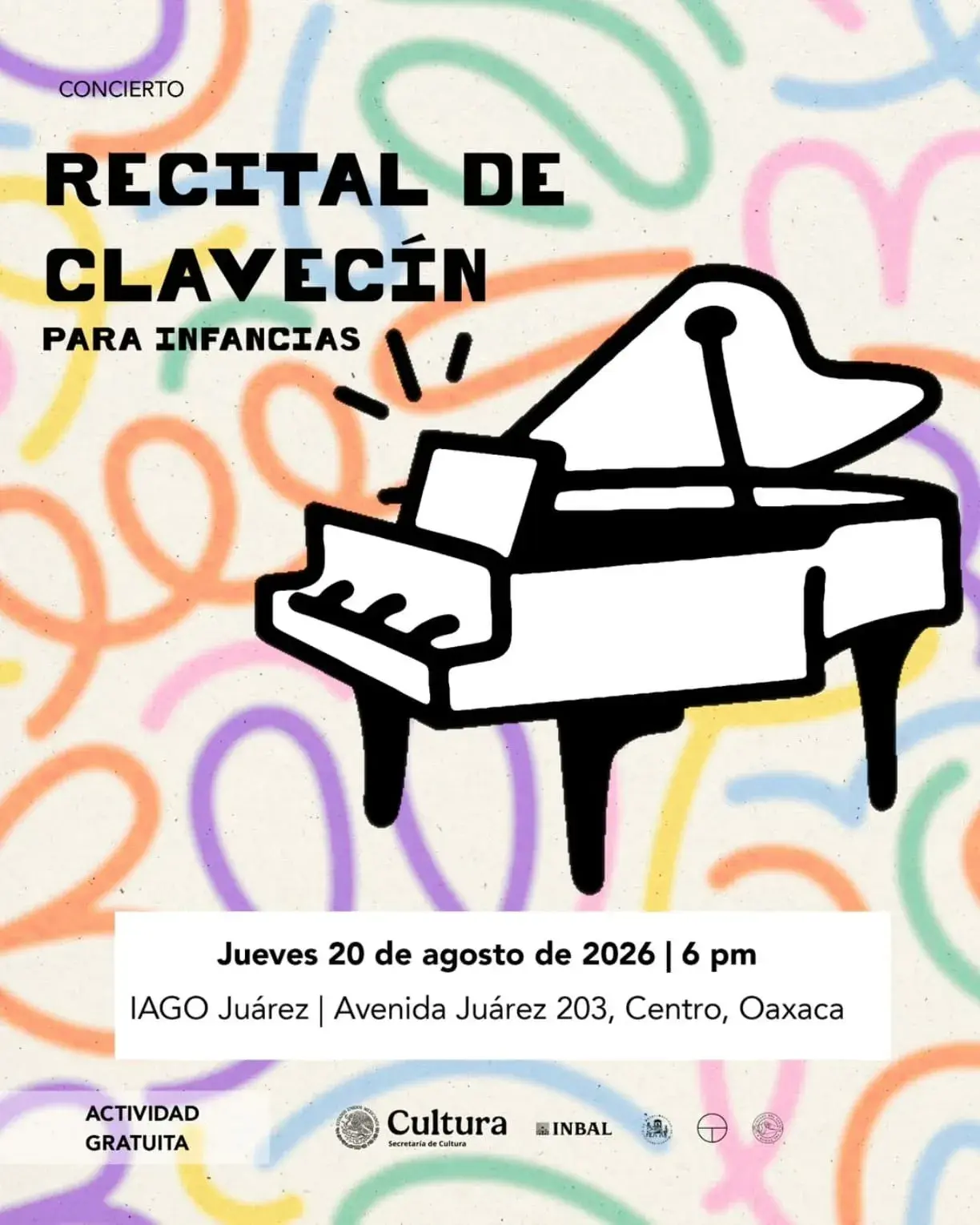 Flyer del evento: Harpsichord Recital for Children