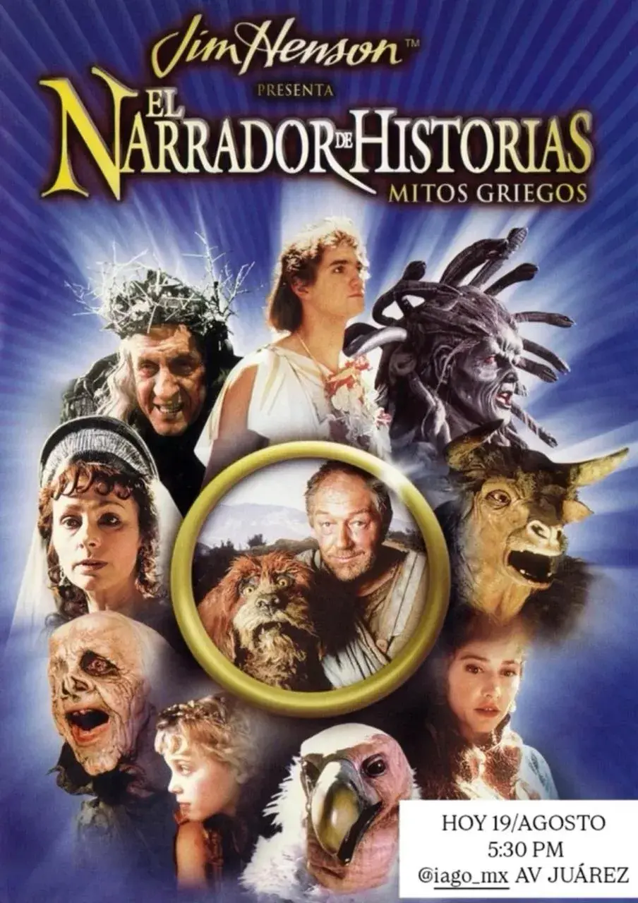 Flyer del evento: El Narrador de Historias: Mitos Griegos