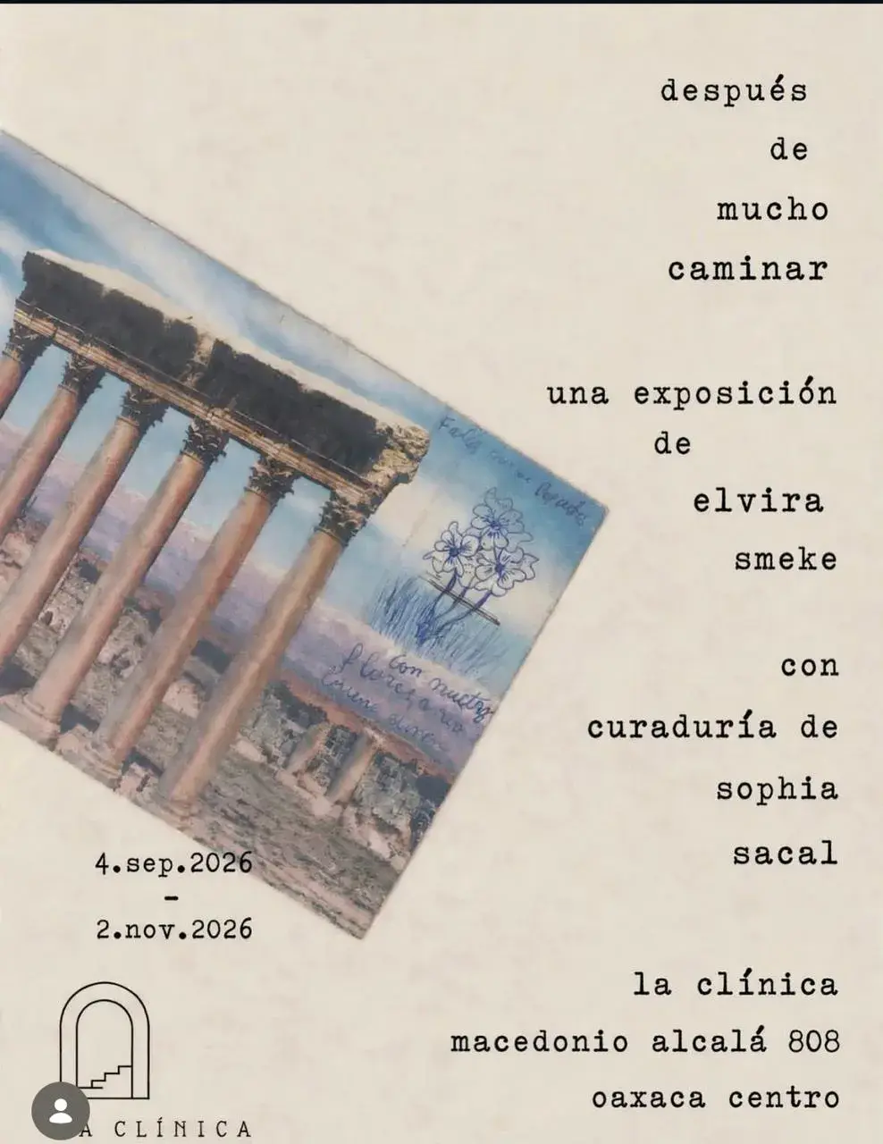 Flyer del evento: Después de mucho caminar