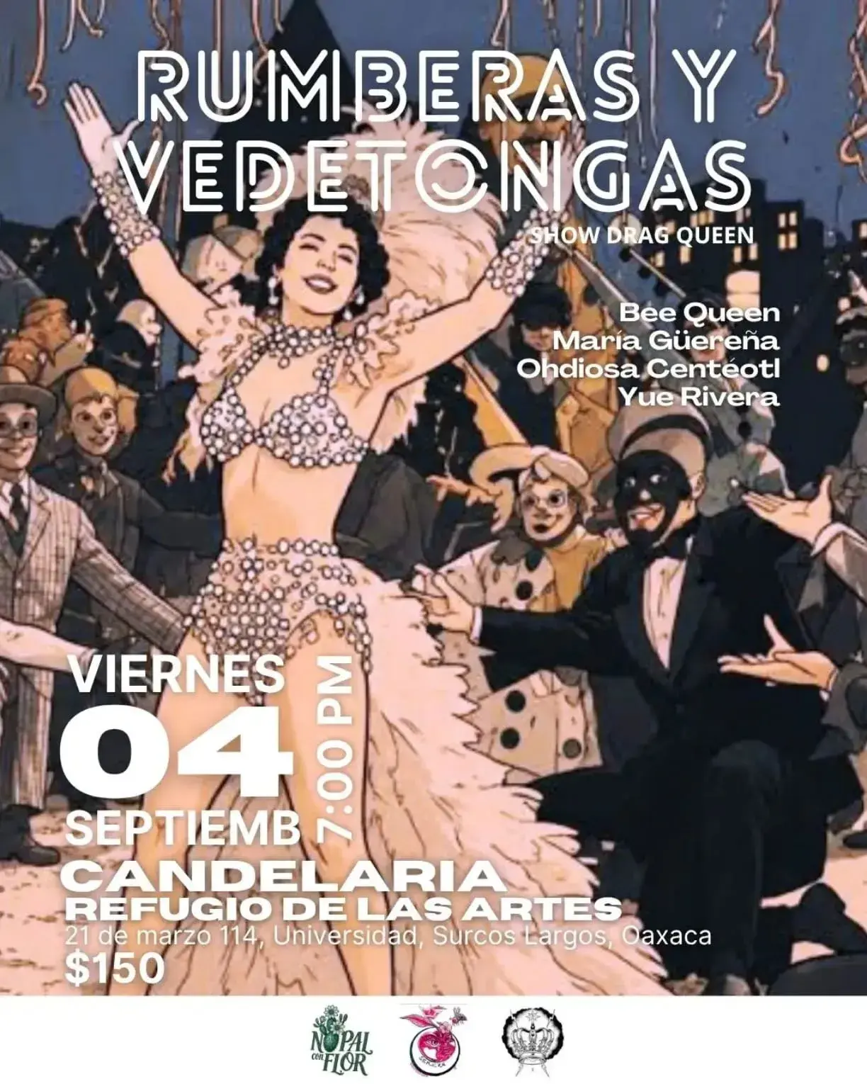 Flyer del evento: Rumberas y Vedetongas