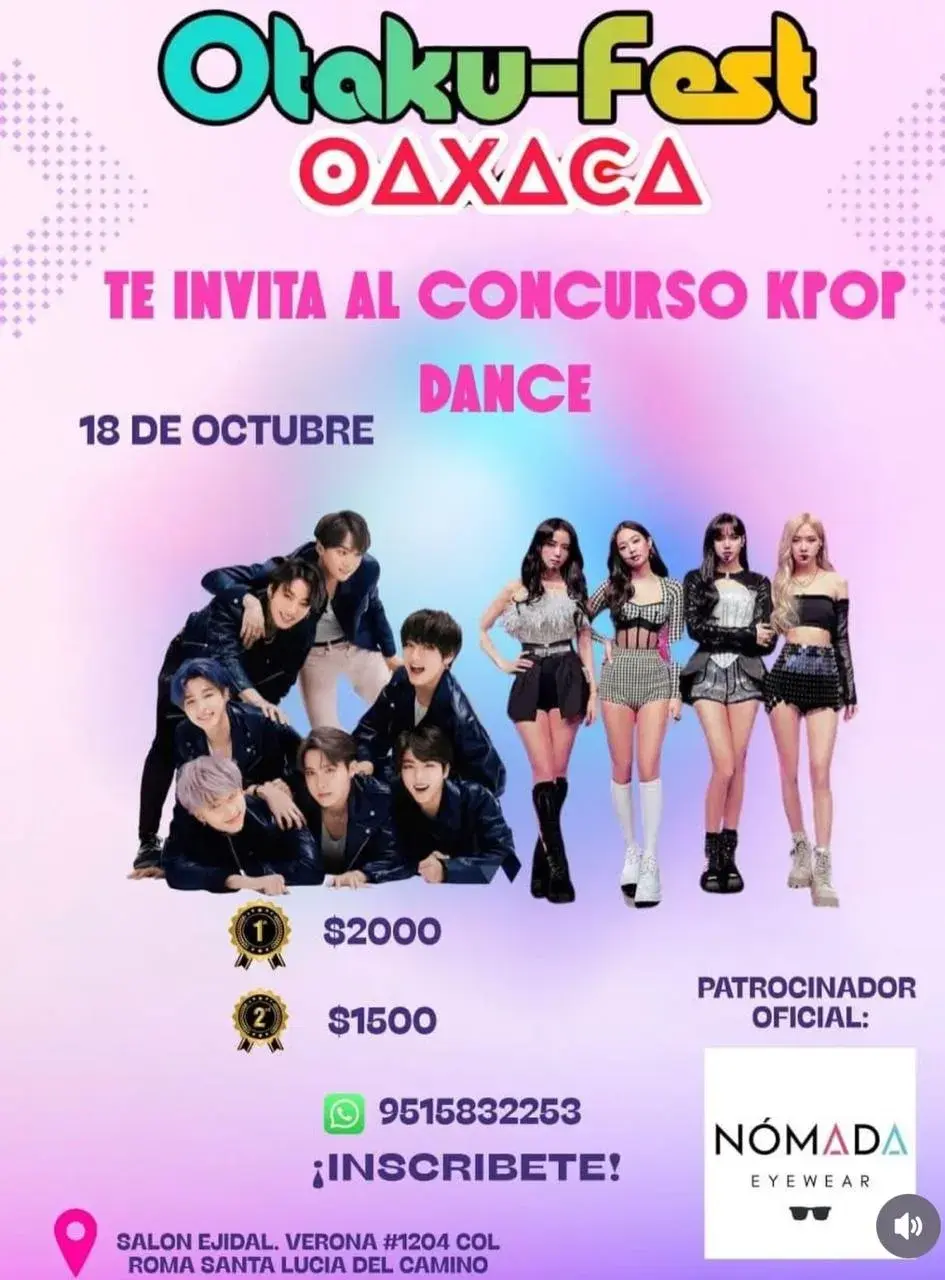 Otaku-Fest Oaxaca te invita al Concurso Kpop Dance