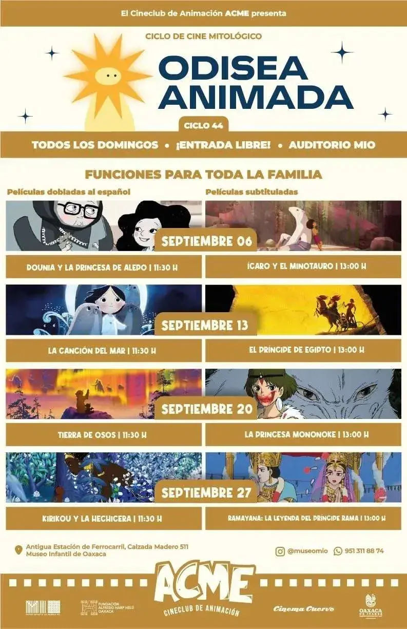 Flyer del evento: Odisea Animada