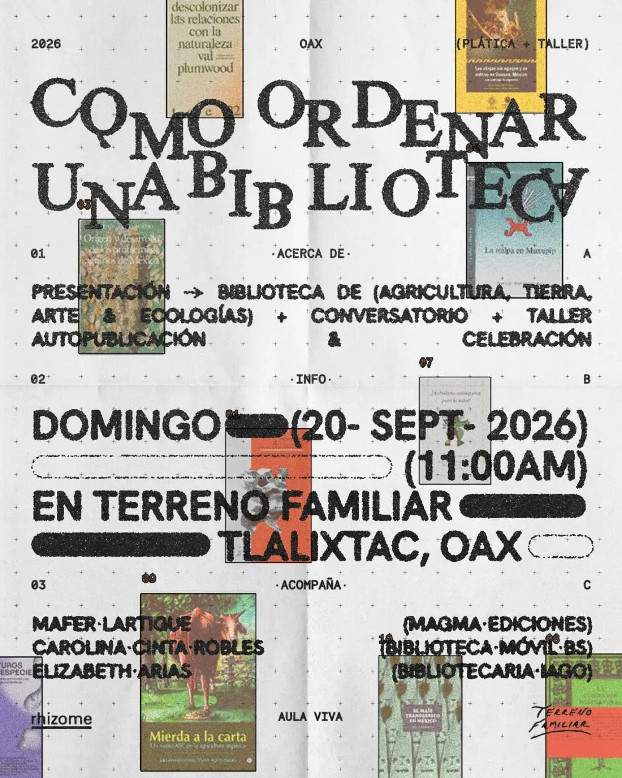 Flyer del evento: Cómo Ordenar Una Biblioteca