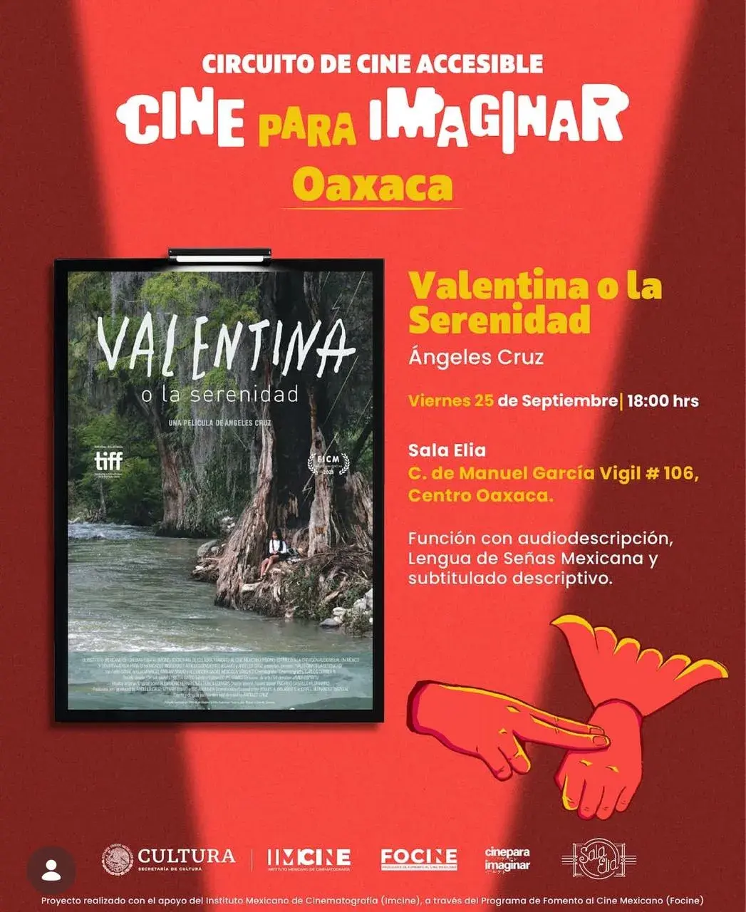 Flyer del evento: Valentina o la Serenidad