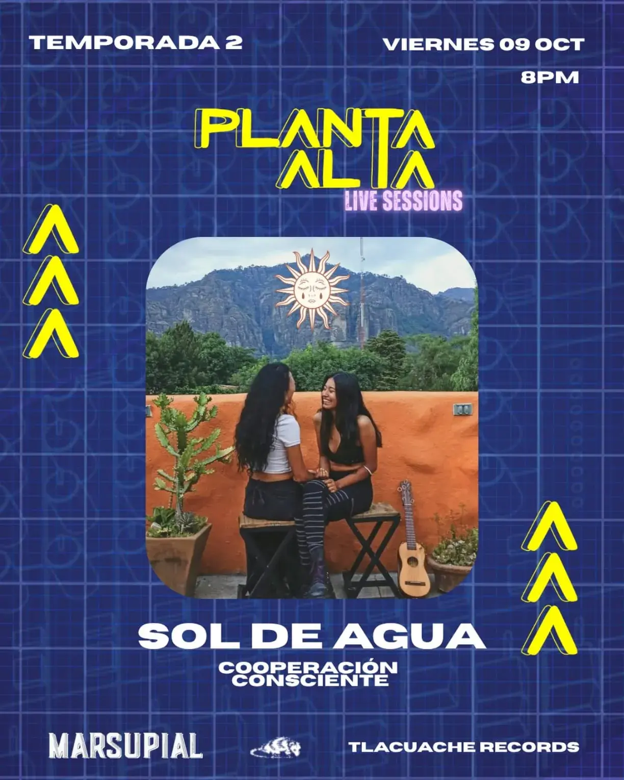 Flyer del evento: Planta Alta Live Sessions: Sol de Agua
