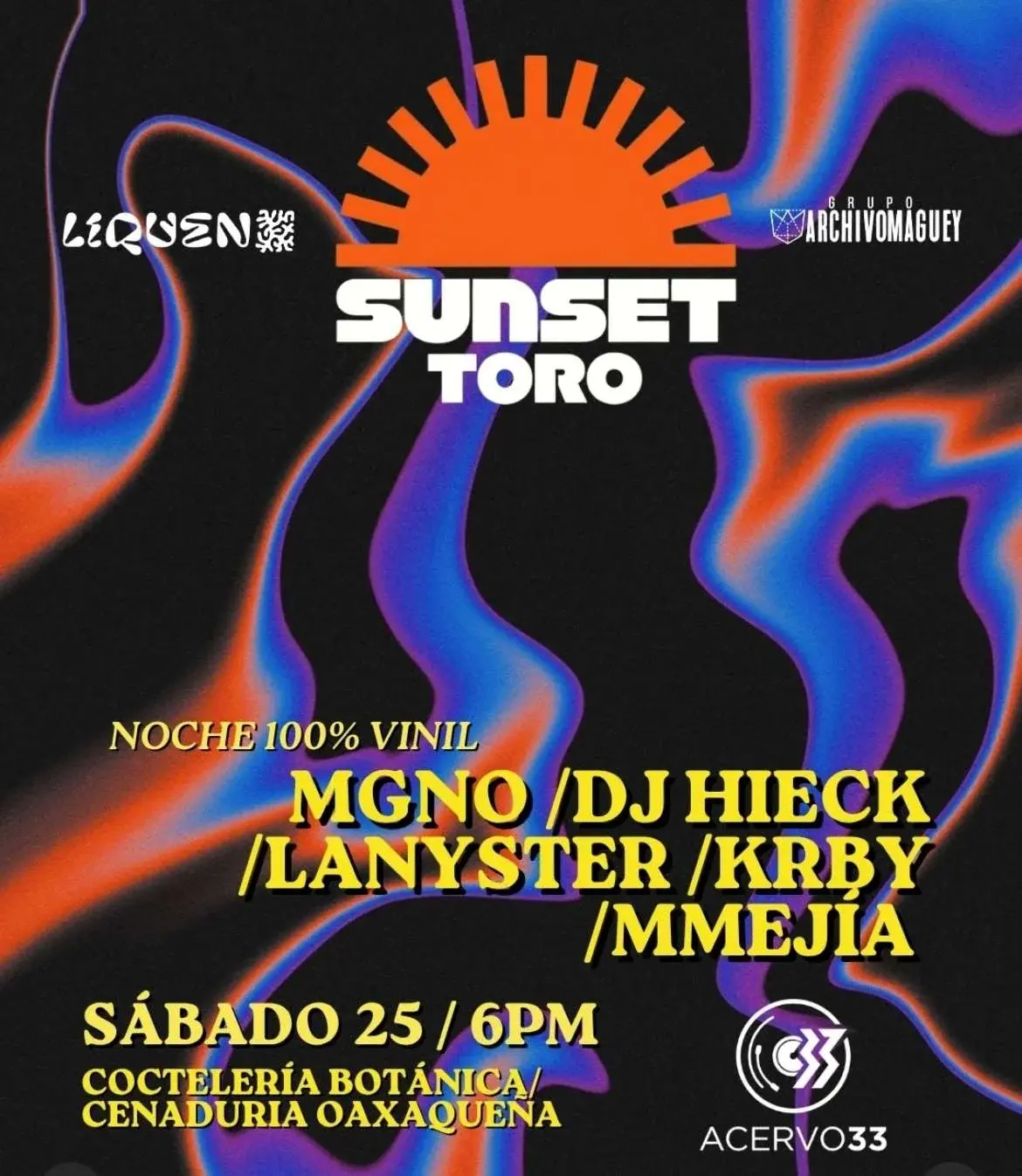 Flyer del evento: Sunset Toro