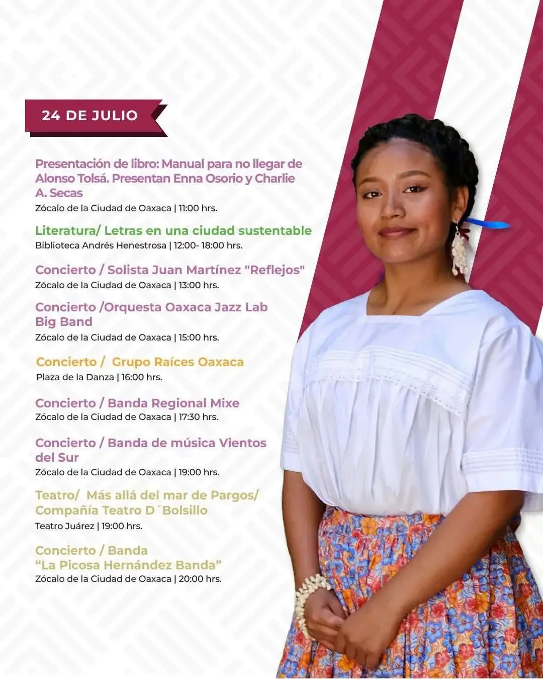 Flyer del evento: Guelaguetza 2026 Eventos Culturales