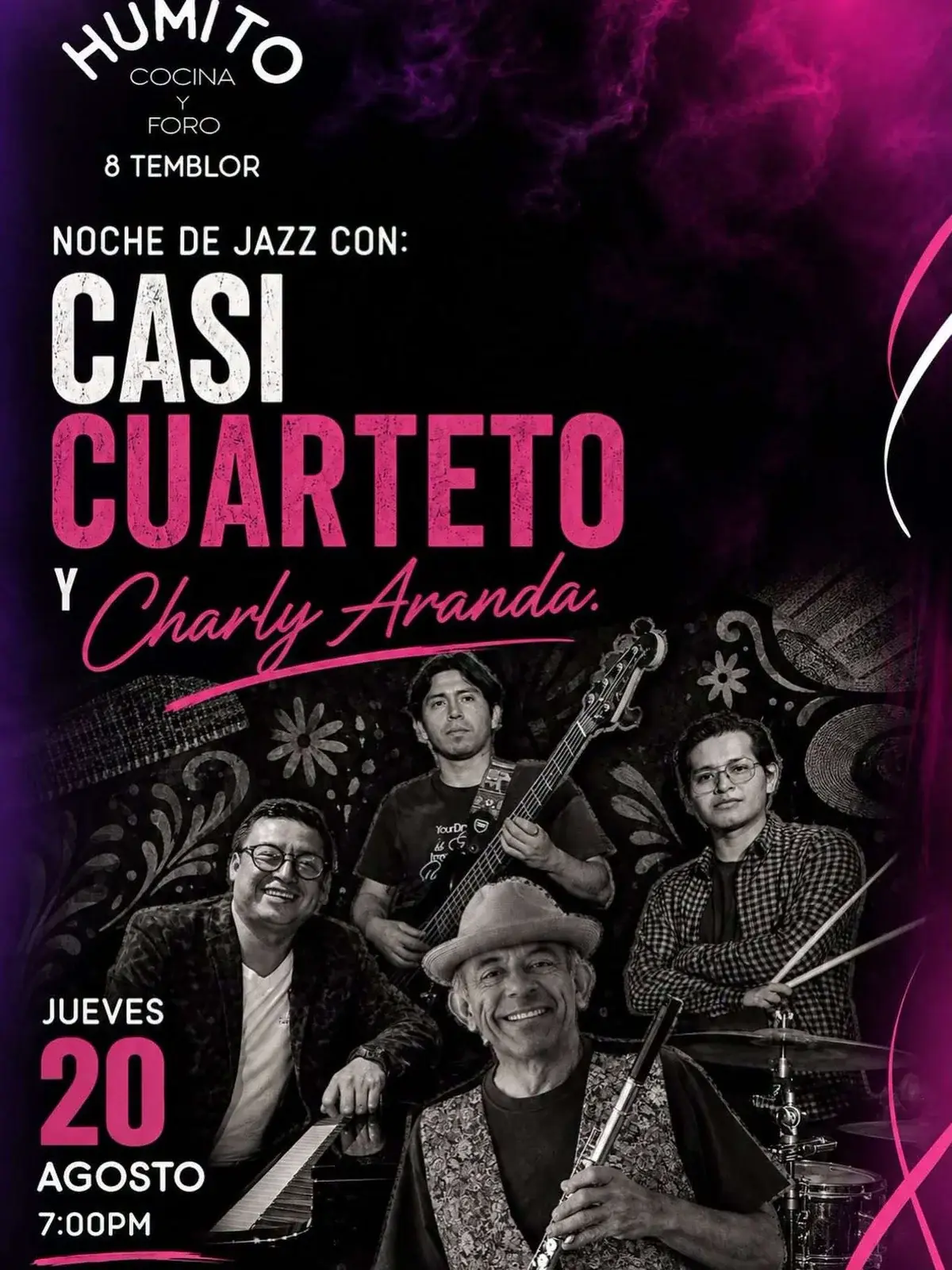Flyer del evento: Casi Cuarteto & Charly Aranda