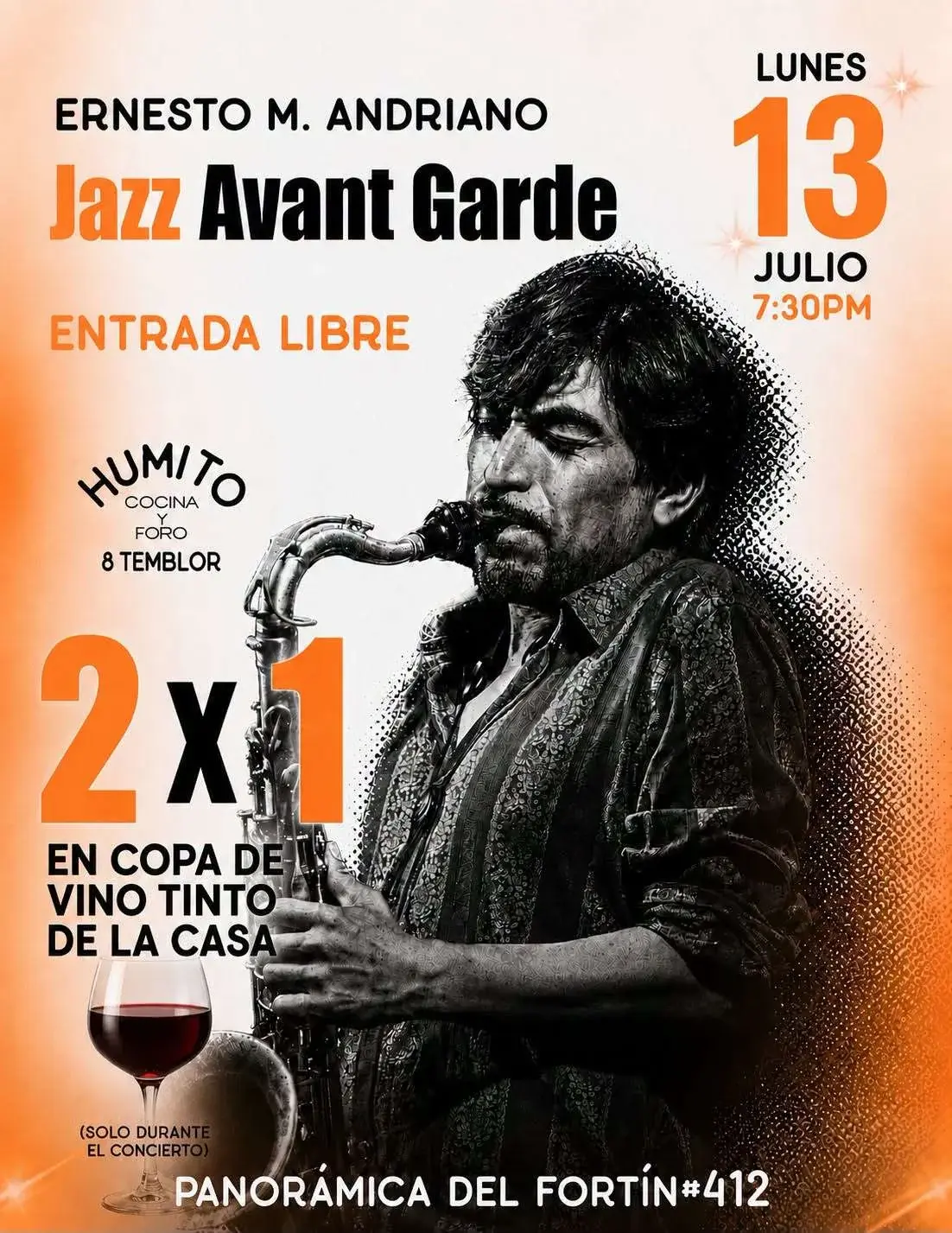 Flyer del evento: Ernesto M. Andriano