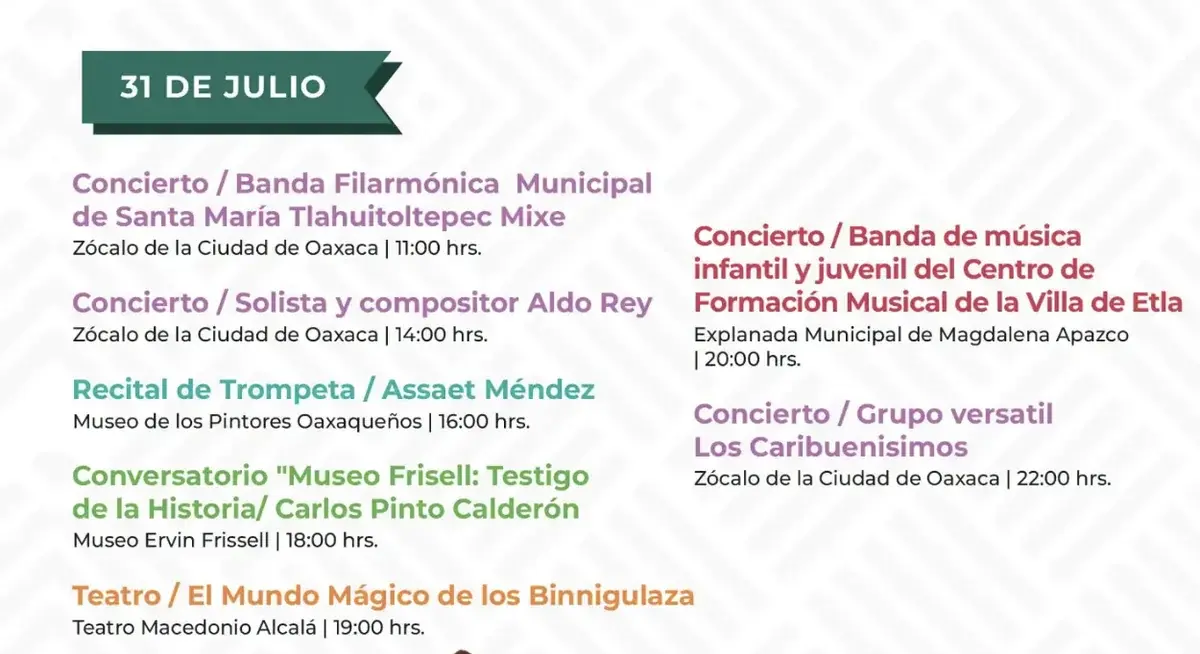 Guelaguetza 2026 Eventos Culturales