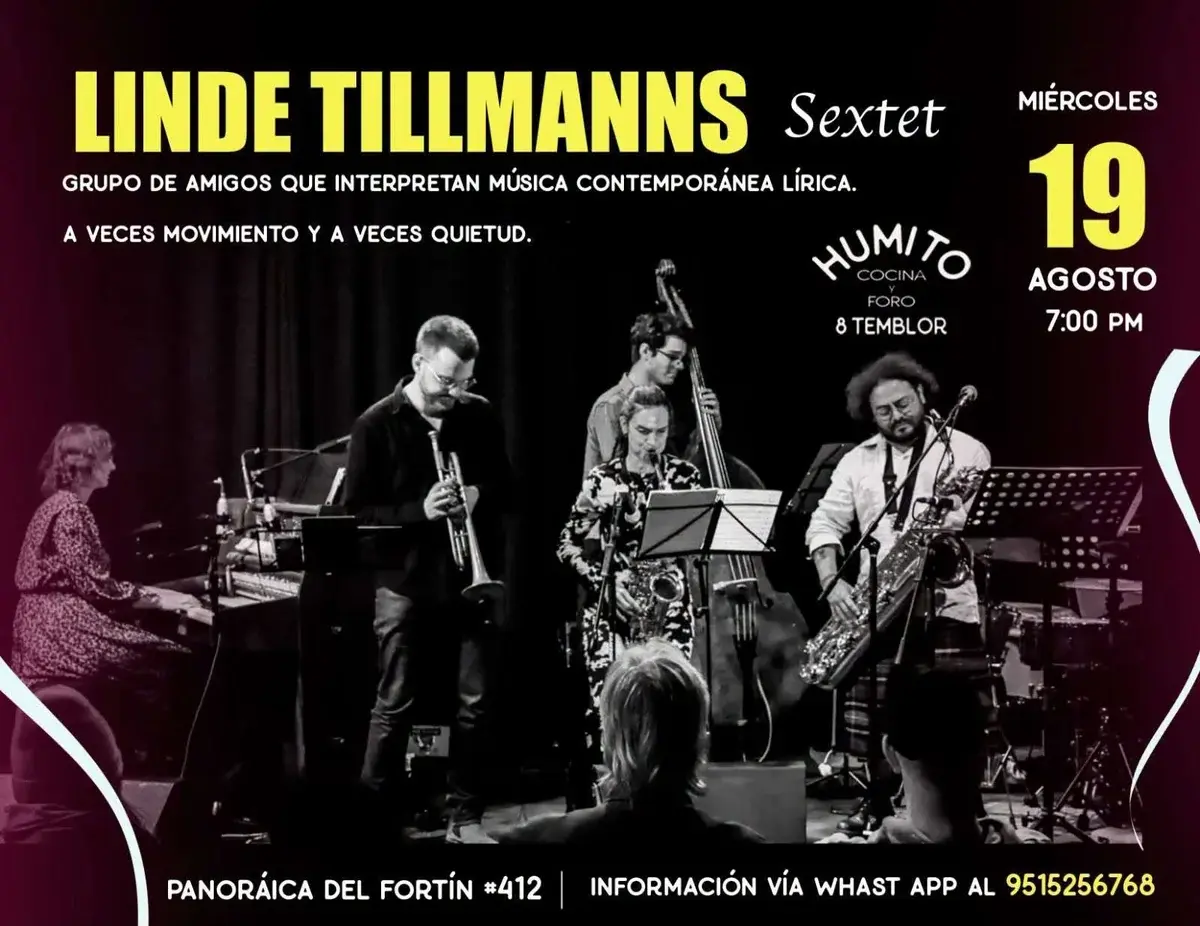 Flyer del evento: Linde Tillmanns Sextet