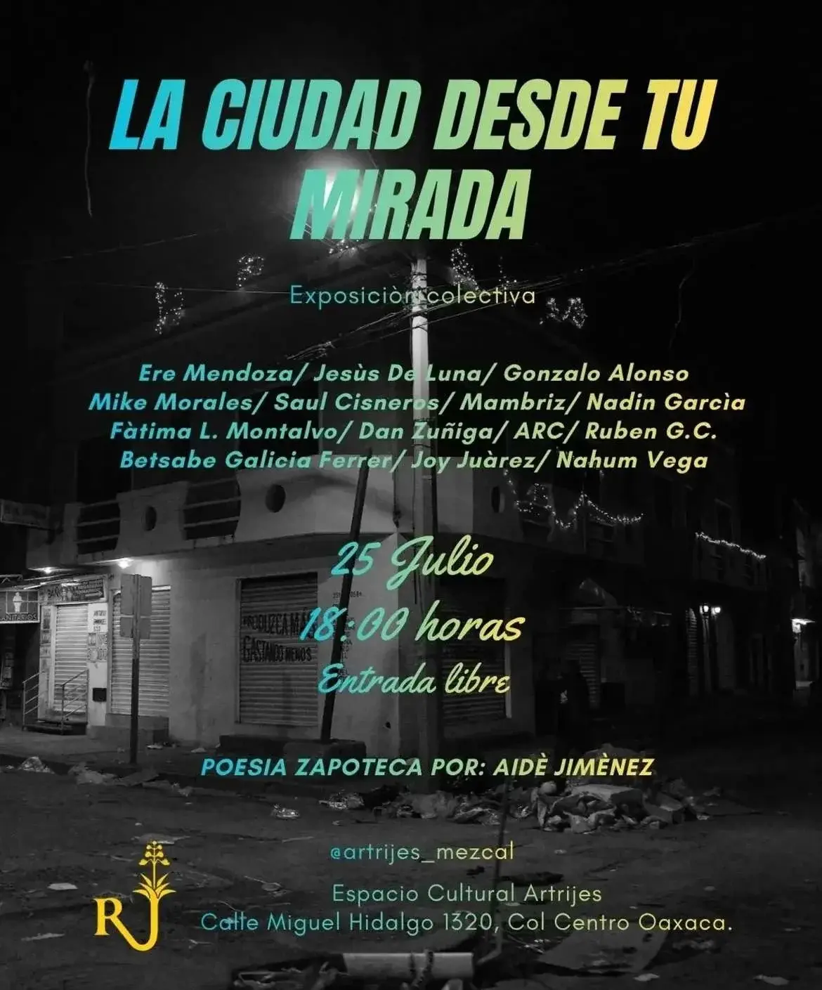 Flyer del evento: “La ciudad desde tu mirada”
