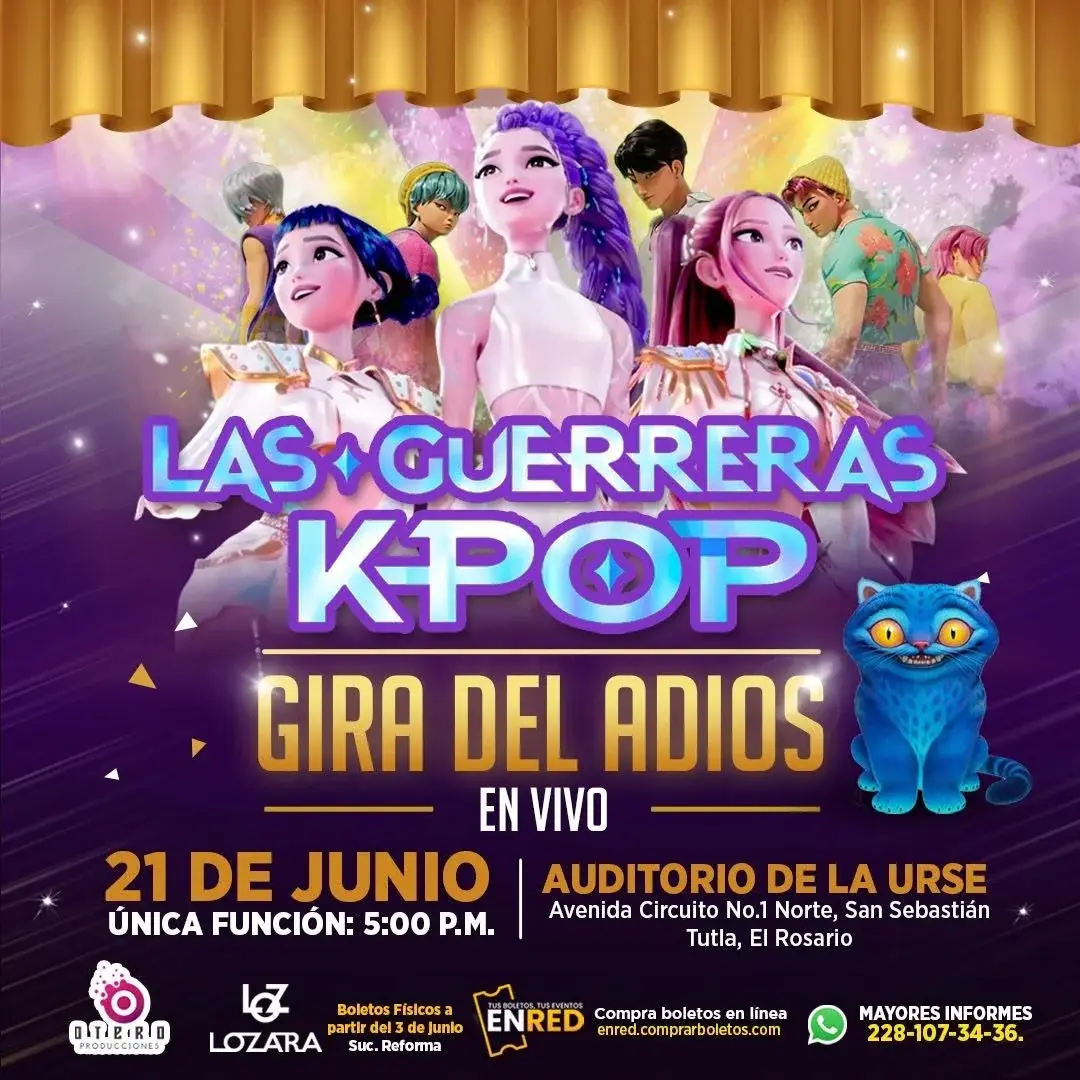 Flyer del evento: Las Guerreras K-Pop en concierto