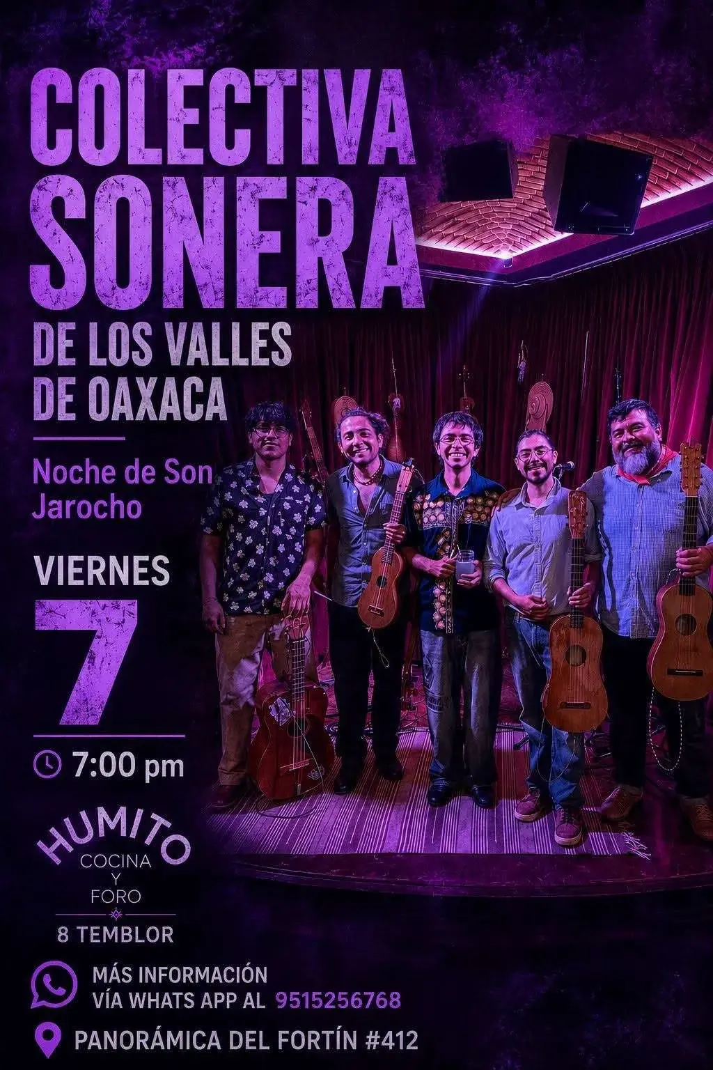 Flyer del evento: Colectiva Sonera de los Valles de Oaxaca