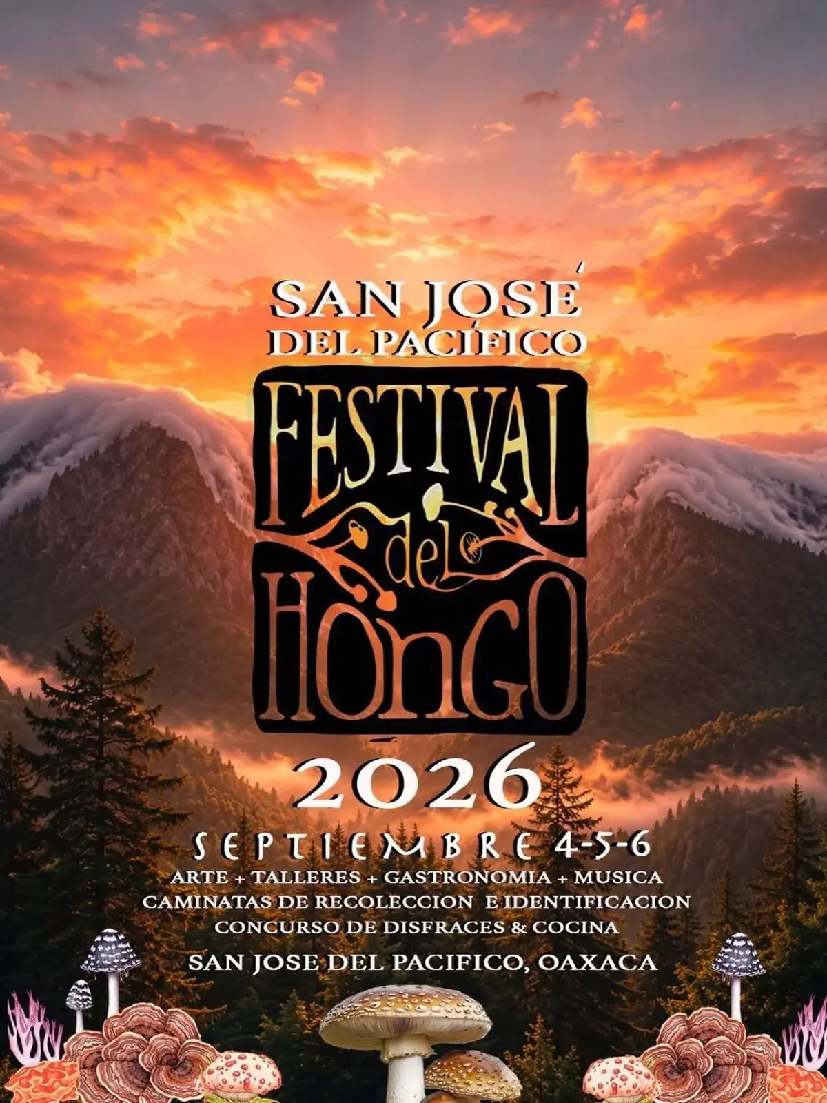Flyer del evento: Festival del Hongo 2026