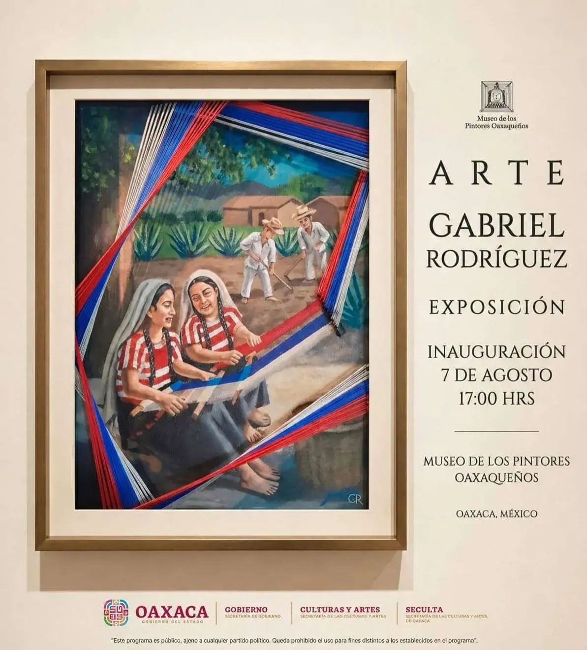 Flyer del evento: “Arte“ de Gabriel Rodríguez