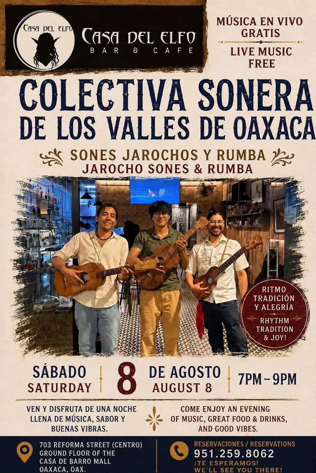 Flyer del evento: Colectiva Sonera de los Valles de Oaxaca