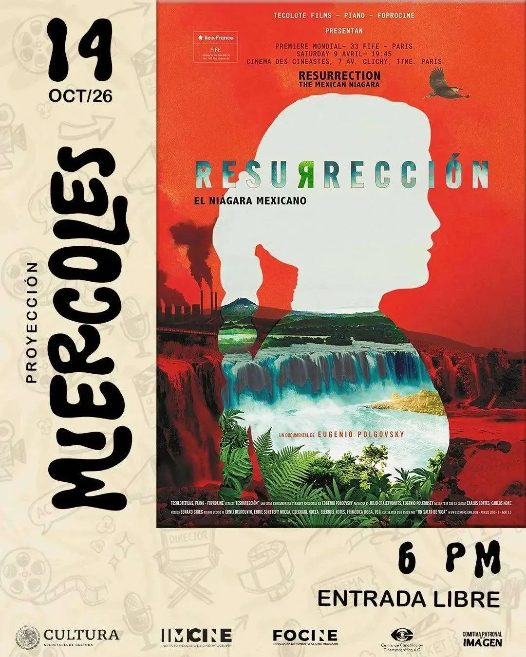 Flyer del evento: Resurrection, The Mexican Niagara