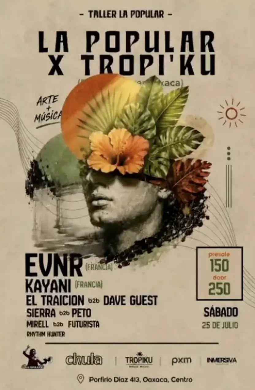 Flyer del evento: La Popular x Tropi'ku Arte y Música