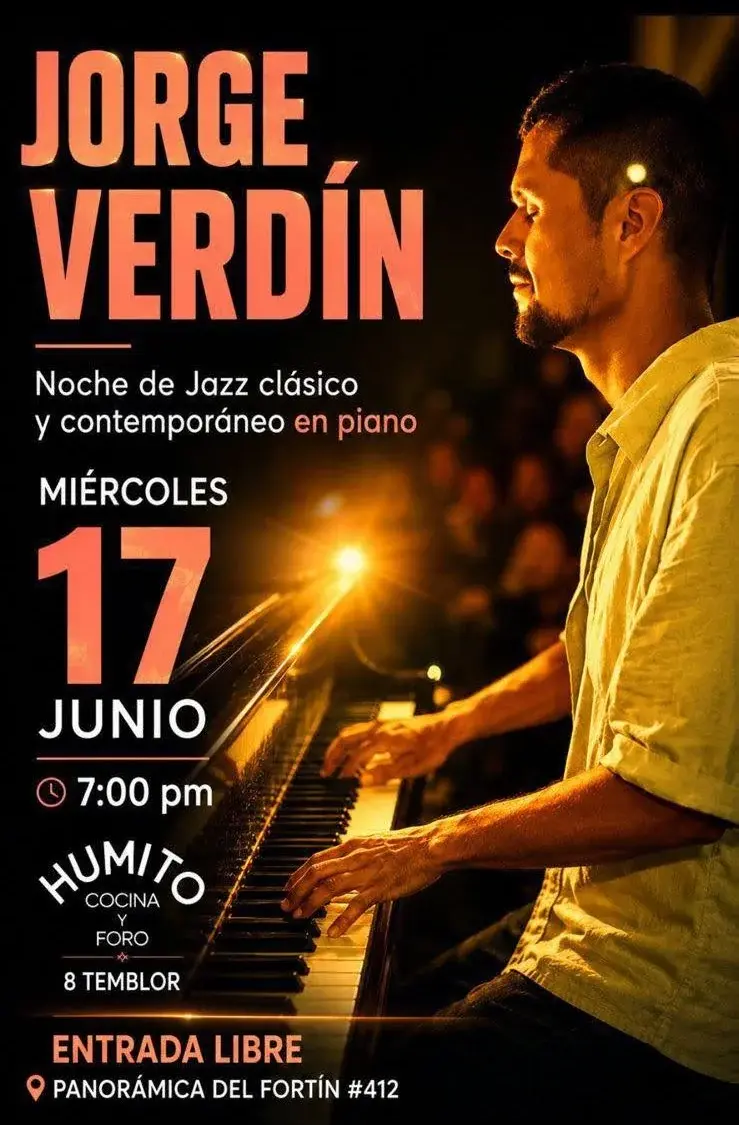 Flyer del evento: Jorge Verdín