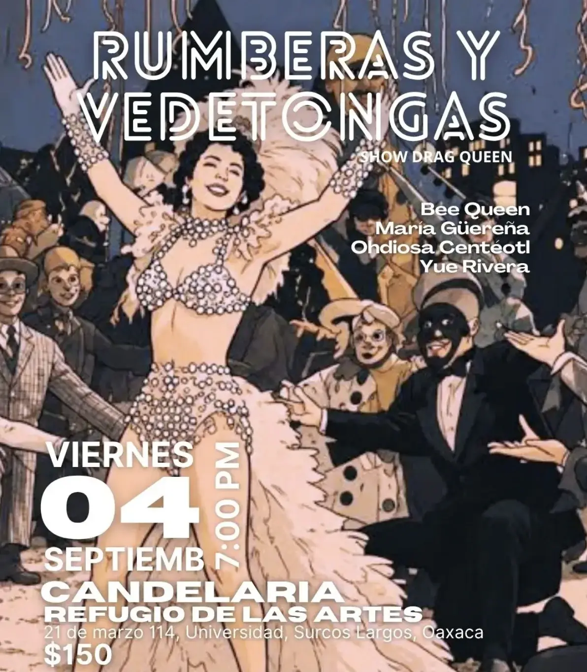 Flyer del evento: Rumberas y Vedetongas